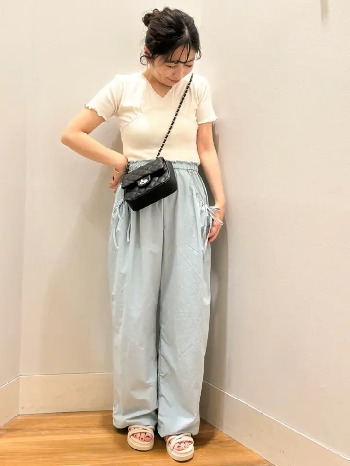 サイドリボンラインパンツ/earth music&ecology（アース ミュージック