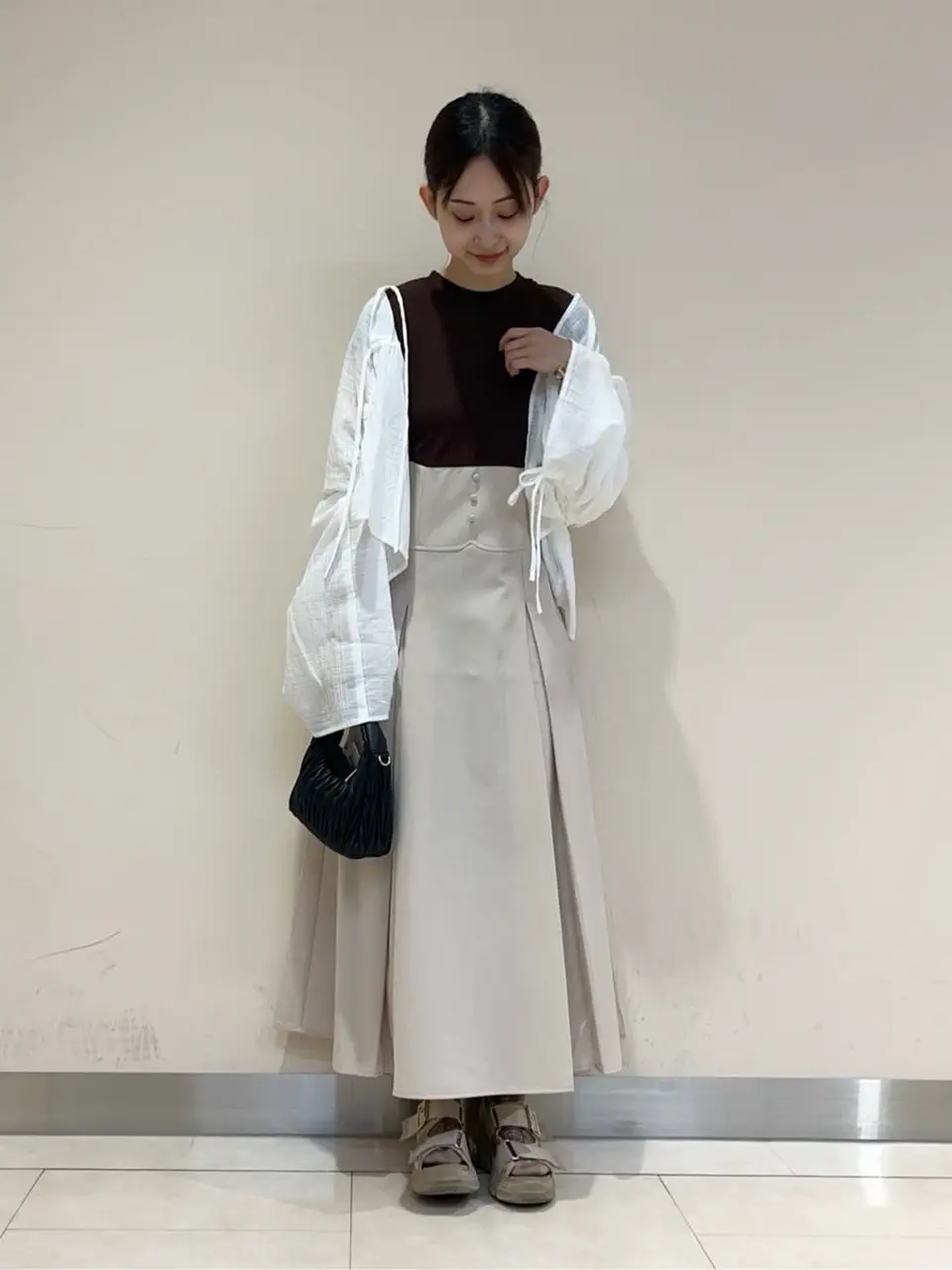 フロントボタンドッキングワンピース/earth music&ecology（アース