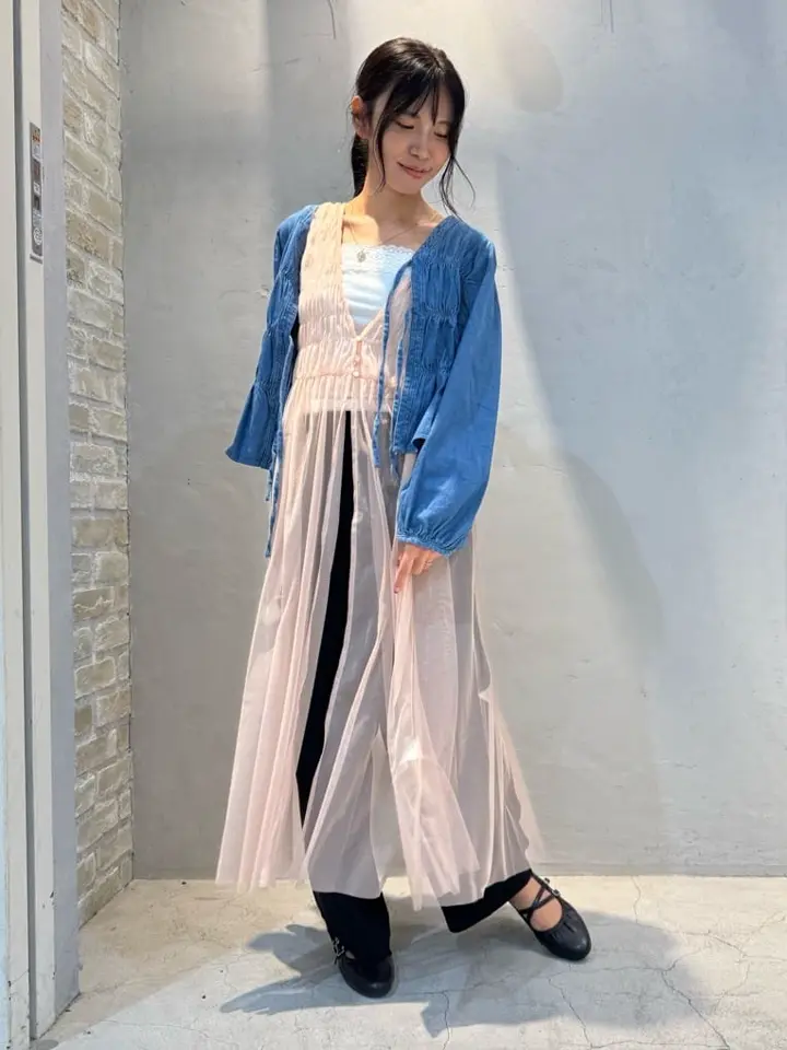 レーススクエアキャミソール/earth music&ecology（アース