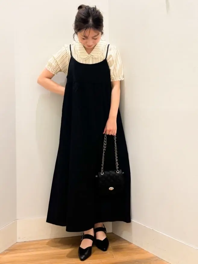 バックリボンキャミワンピース/earth music&ecology（アース