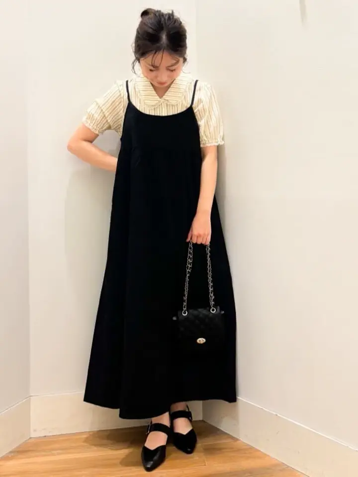 バックリボンキャミワンピース/earth music&ecology（アース