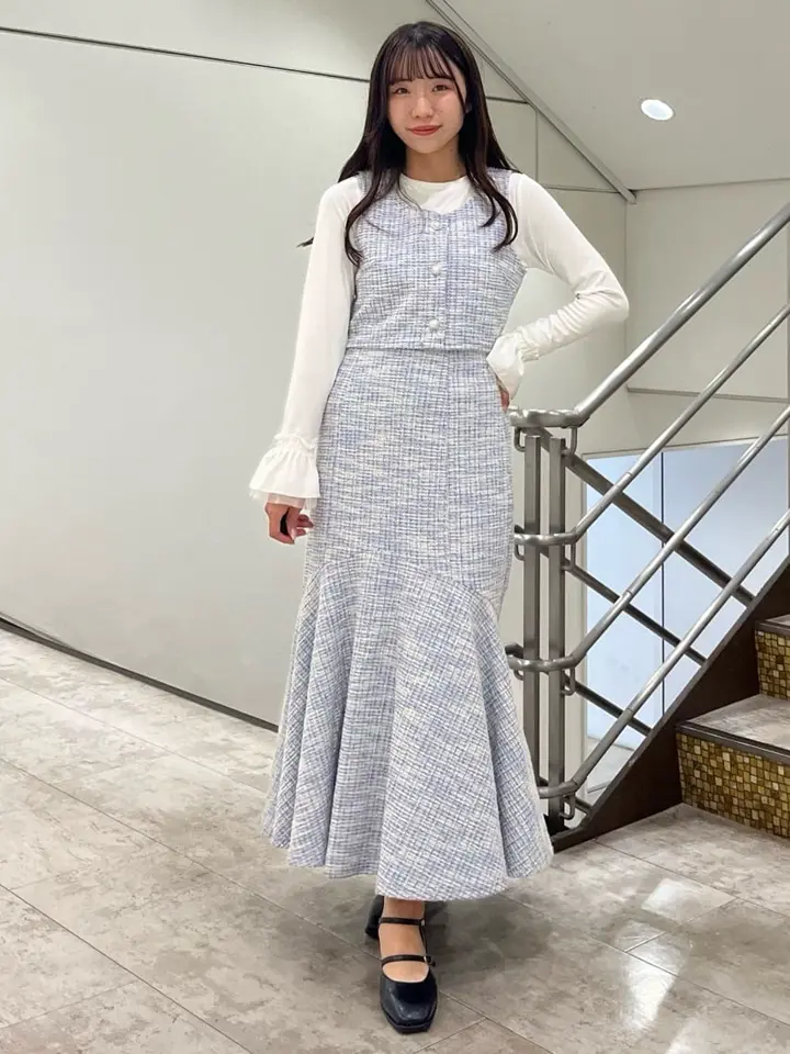 カットソーツイードビスチェ/earth music&ecology（アース