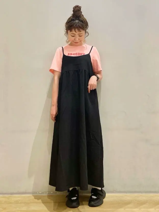 バックリボンキャミワンピース/earth music&ecology（アース