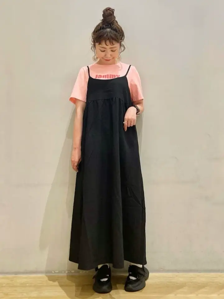 バックリボンキャミワンピース/earth music&ecology（アース