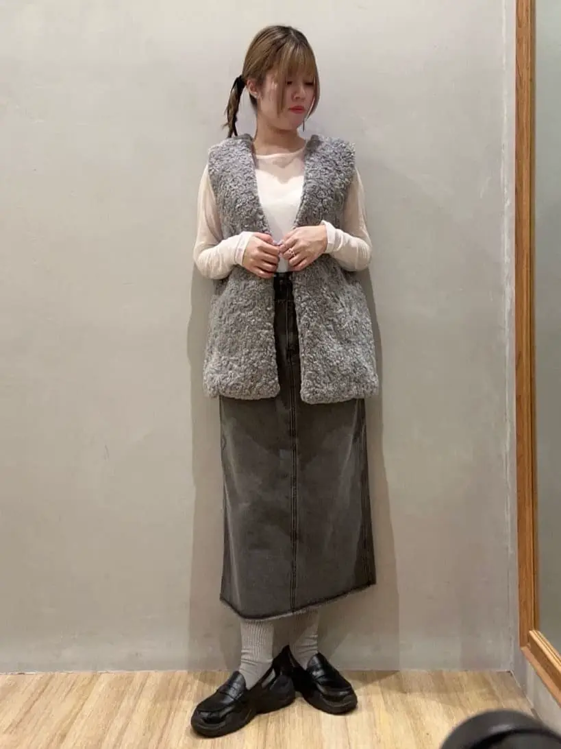 アンミヌ unminou♥新品未使用 エコファーベスト ファーベスト/earth music&ecology（アース ミュージック