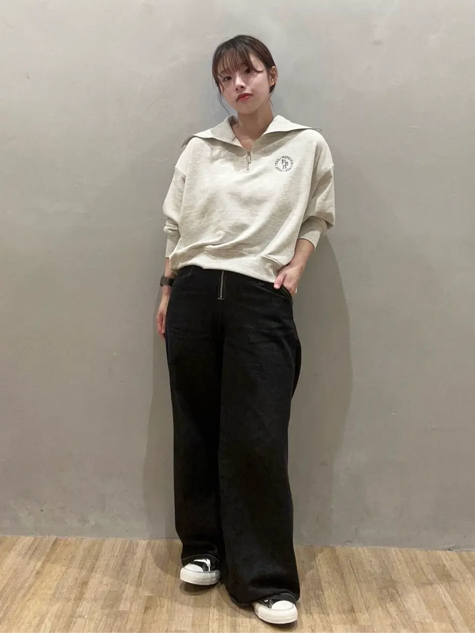 フロントジップデニム フロントジップ デニム フロントジップデニムパンツ/earth music&ecology（アース