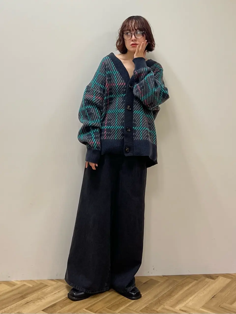 初音ミク ニットカーディガン/earth music&ecology（アース