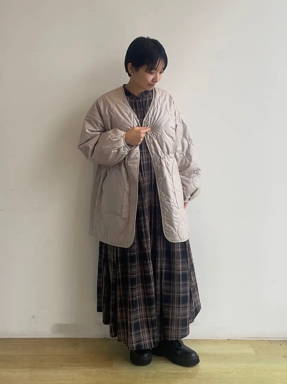 キルティングハーフコート/earth music&ecology（アース ミュージック