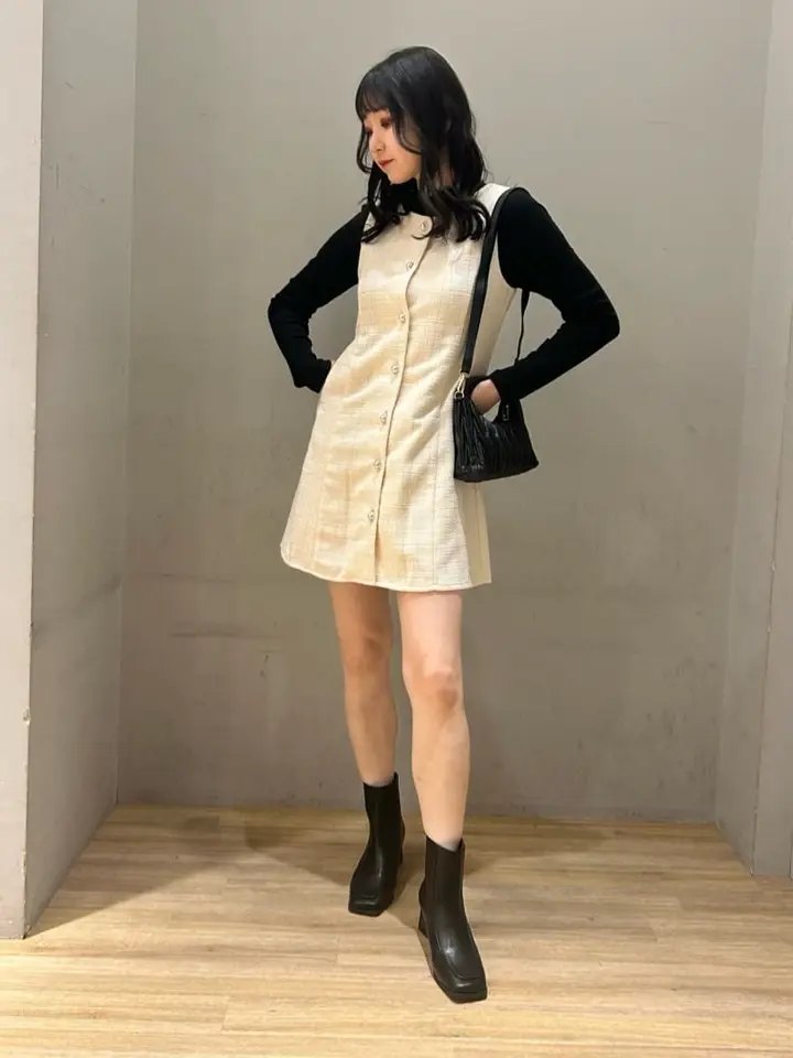 ツイードミニワンピース/earth music&ecology（アース ミュージック