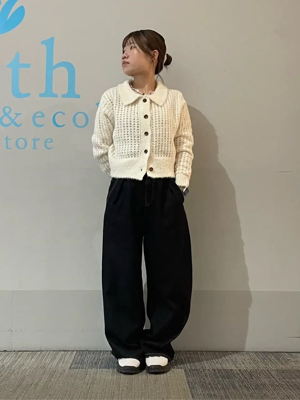 ♡エムズグレイシー♡音符ブローチ付き配色カーディガン♡ニット♡発表会 ♡エムズグレイシー♡音符ブローチ付き配色カーディガン♡ニット♡発表