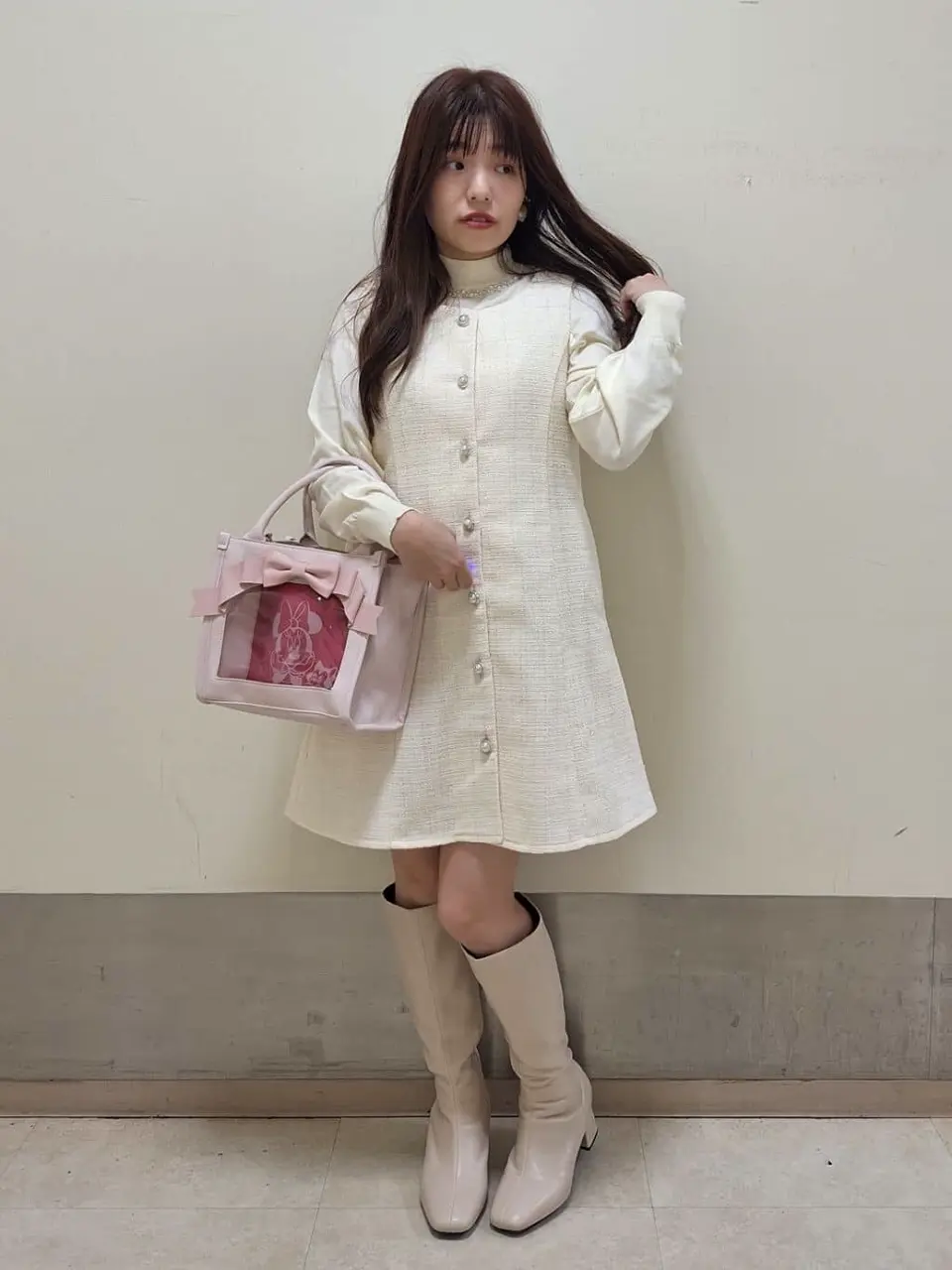 ツイードミニワンピース/earth music&ecology（アース ミュージック