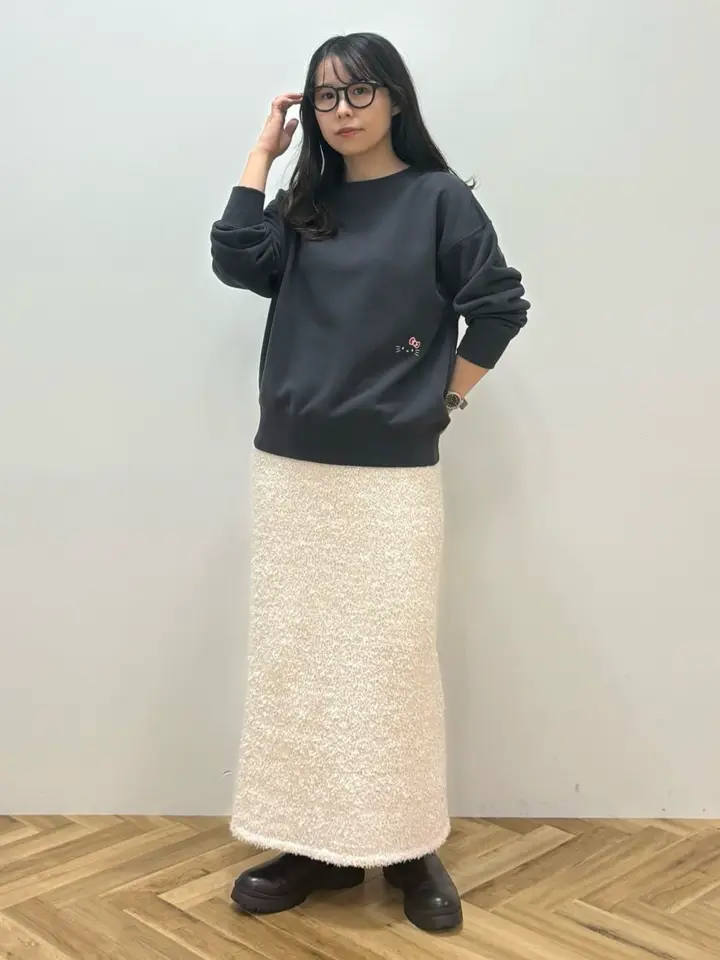 チャンピオン ハローキティ×emae裏毛プルオーバー/earth music&ecology