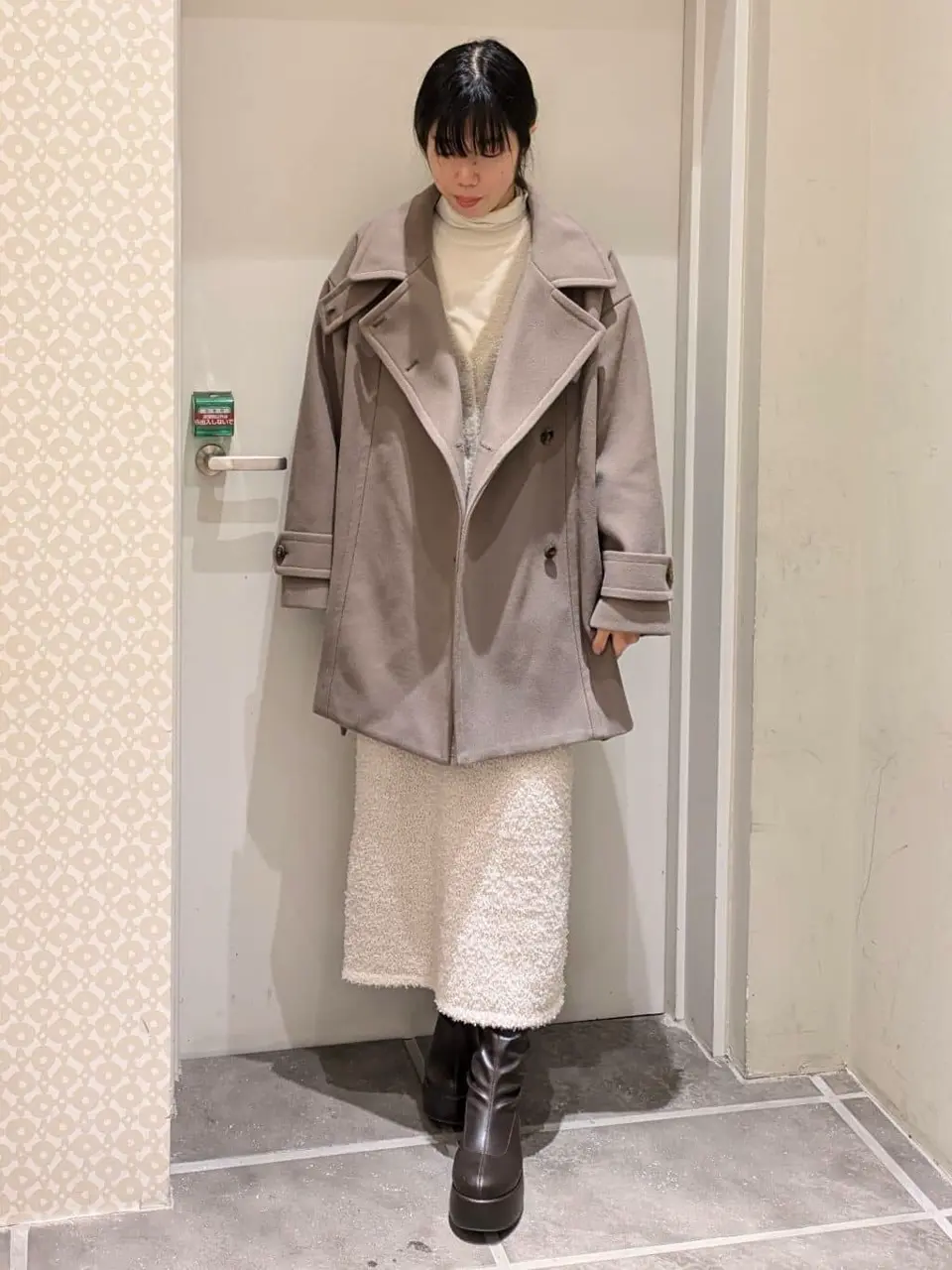 ミニラメシャギーカーディガン/earth music&ecology（アース