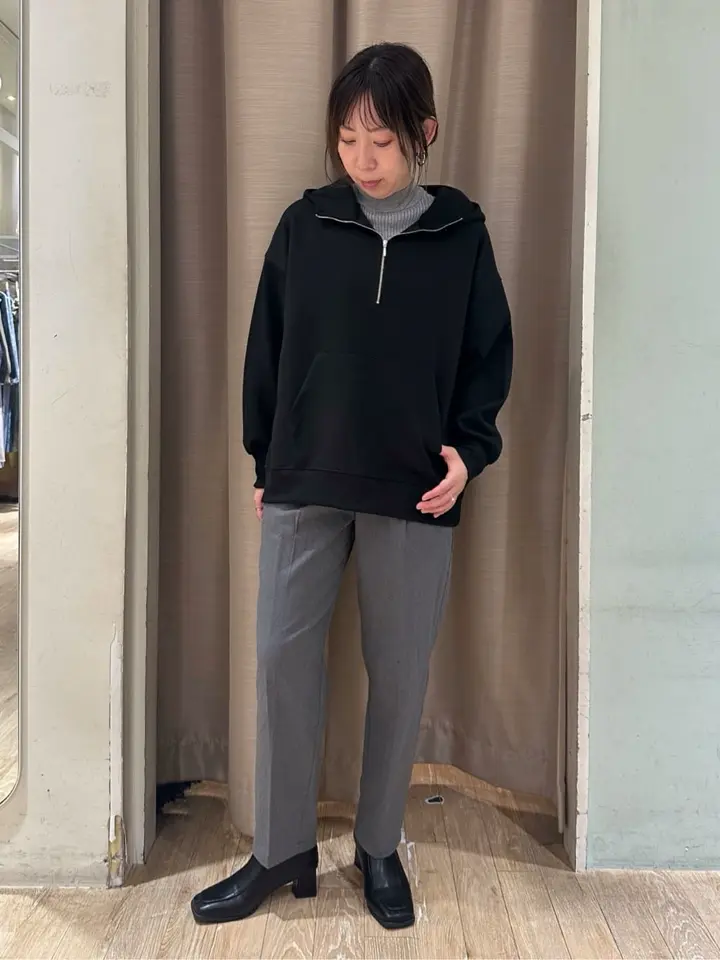 ダンボールニットハーフZIPフーディー/earth music&ecology（アース