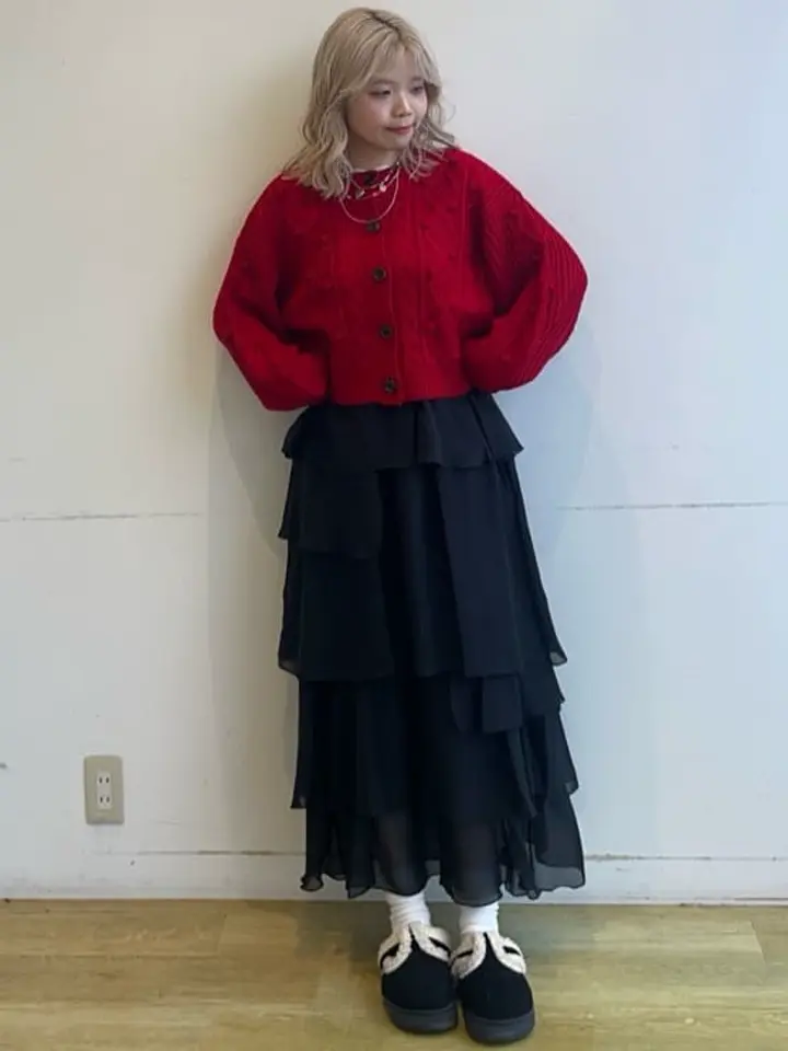 アシンメトリーティアードワンピース/earth music&ecology（アース