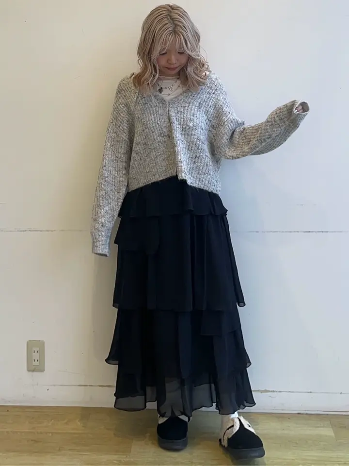 アシンメトリーティアードワンピース/earth music&ecology（アース