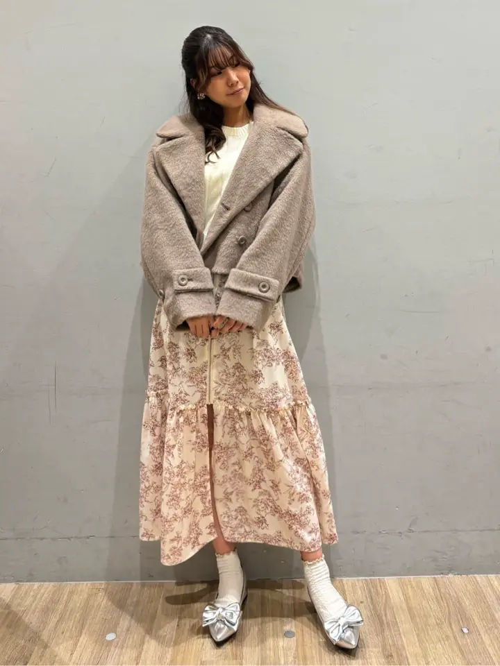 ケーブルニットプルオーバー/earth music&ecology（アース