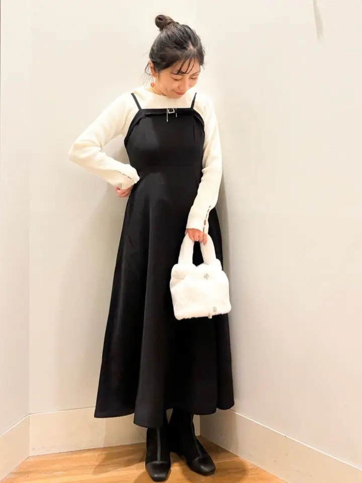 胸元ベルトキャミワンピース/earth music&ecology（アース