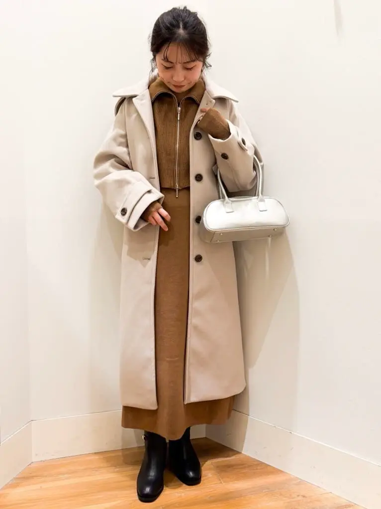 SET2点ZIPベスト+ニットワンピース/earth music&ecology（アース