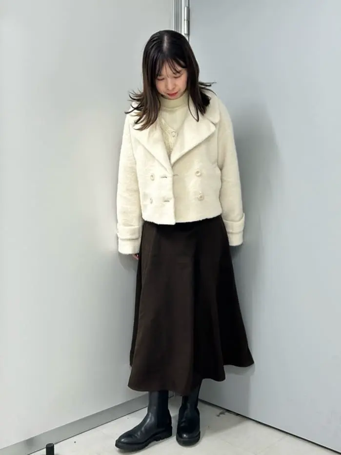 シャギーショートコート/earth music&ecology（アース ミュージック