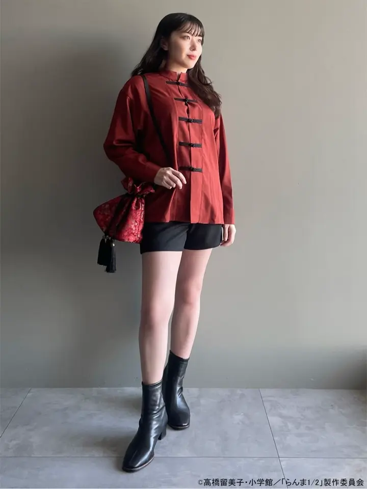 らんま1/2」 チャイナ巾着ショルダーバッグ/earth music&ecology