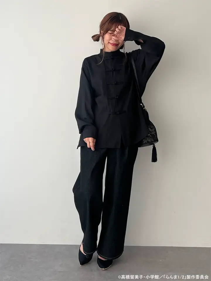 らんま1/2」 チャイナ巾着ショルダーバッグ/earth music&ecology