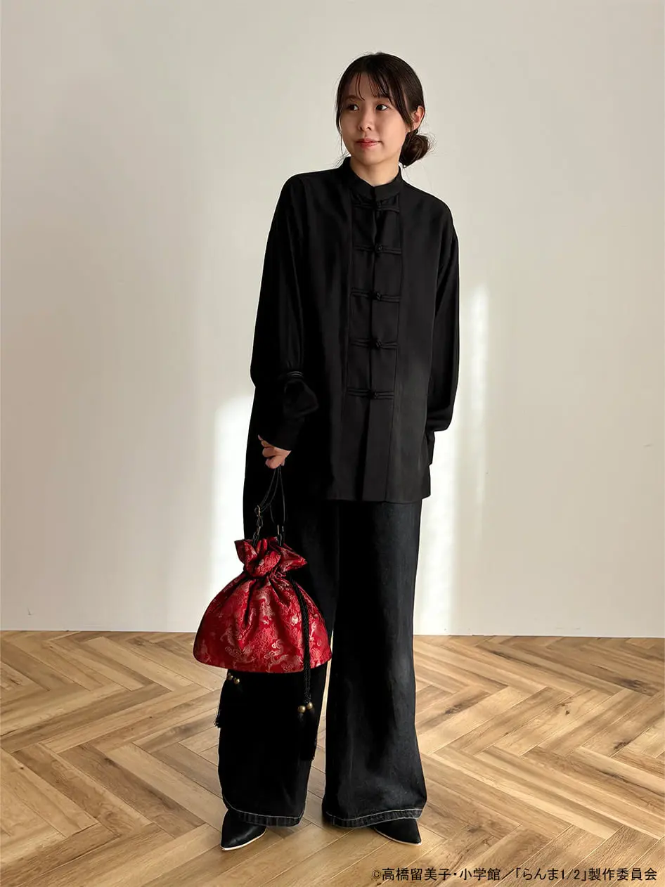 らんま1/2」 チャイナ巾着ショルダーバッグ/earth music&ecology