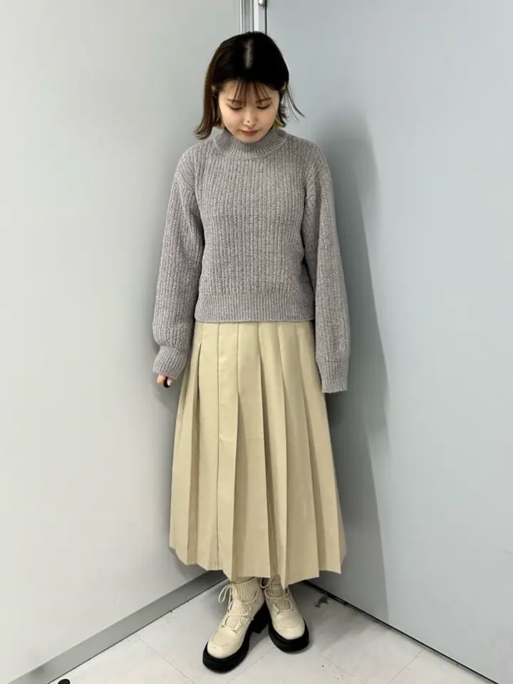 透かしベロアモールプルオーバー/earth music&ecology（アース