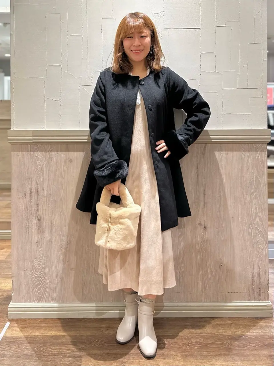 未使用タグ付✨イエナラブークル　21AW 花柄ゴブラン織コート　中綿　ノーカラー 未使用タグ付✨イエナラブークル 21AW 花柄ゴブラン織コート 中綿 ノー