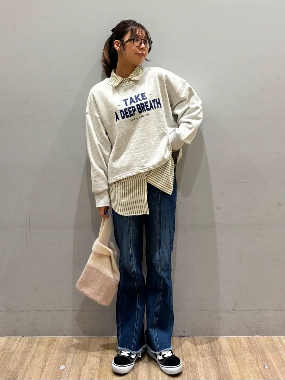 サッカーストライプシャツ/earth music&ecology（アース ミュージック