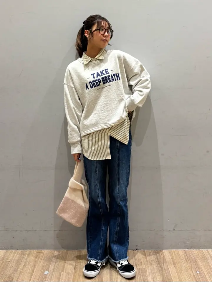 サッカーストライプシャツ/earth music&ecology（アース ミュージック