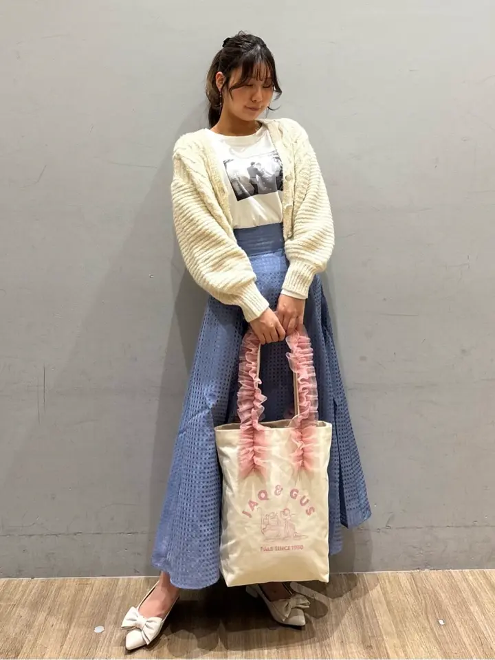 スラブラメヤーンケーブルカーディガン/earth music&ecology（アース