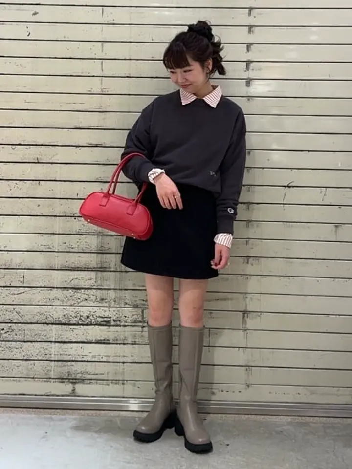 チャンピオン ハローキティ×emae裏毛プルオーバー/earth music&ecology