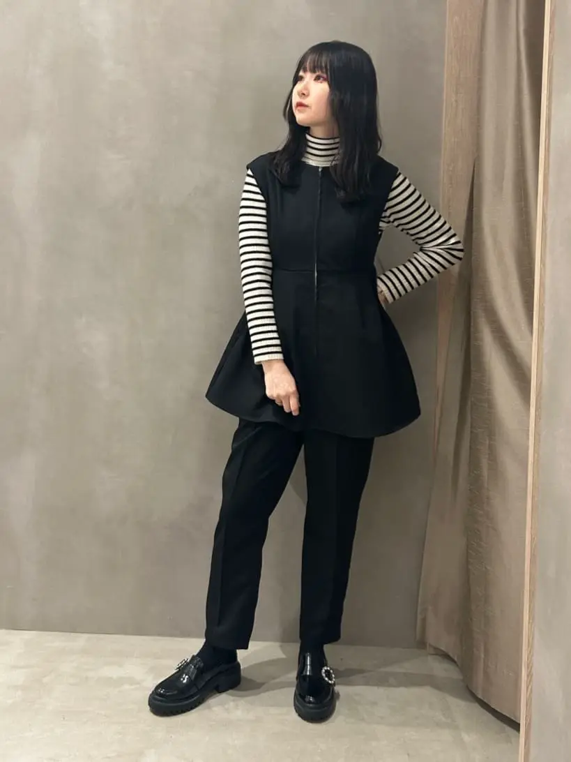 やわらかタッチタートルネックニットプルオーバー/earth music&ecology