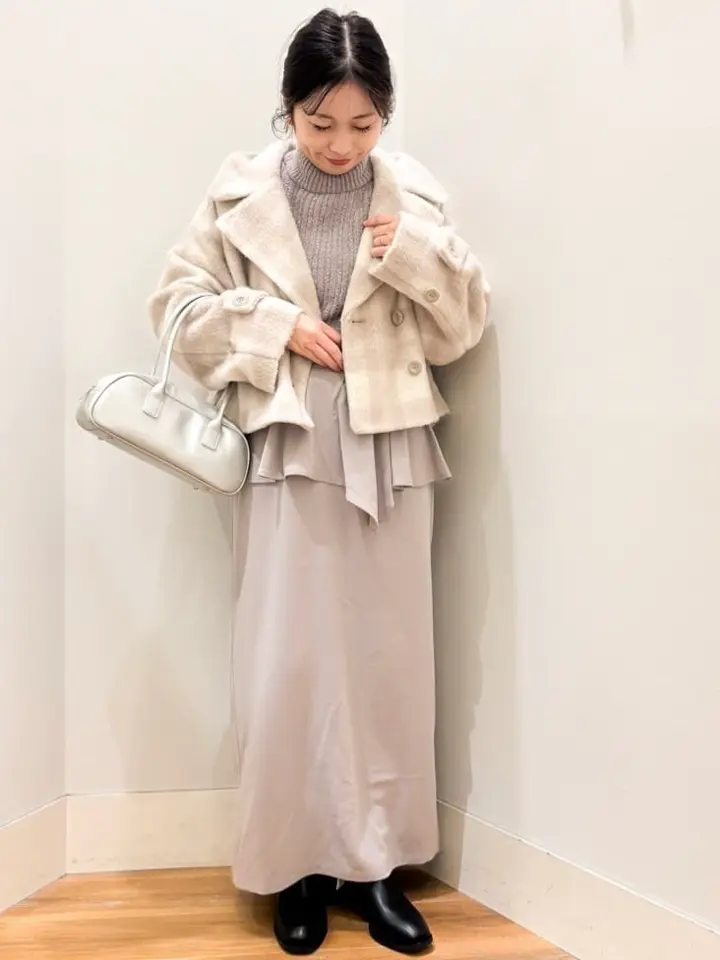 透かしベロアモールプルオーバー/earth music&ecology（アース