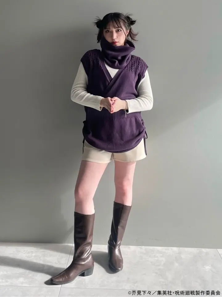 脹相 イメージ ニットベストセット/earth music&ecology（アース