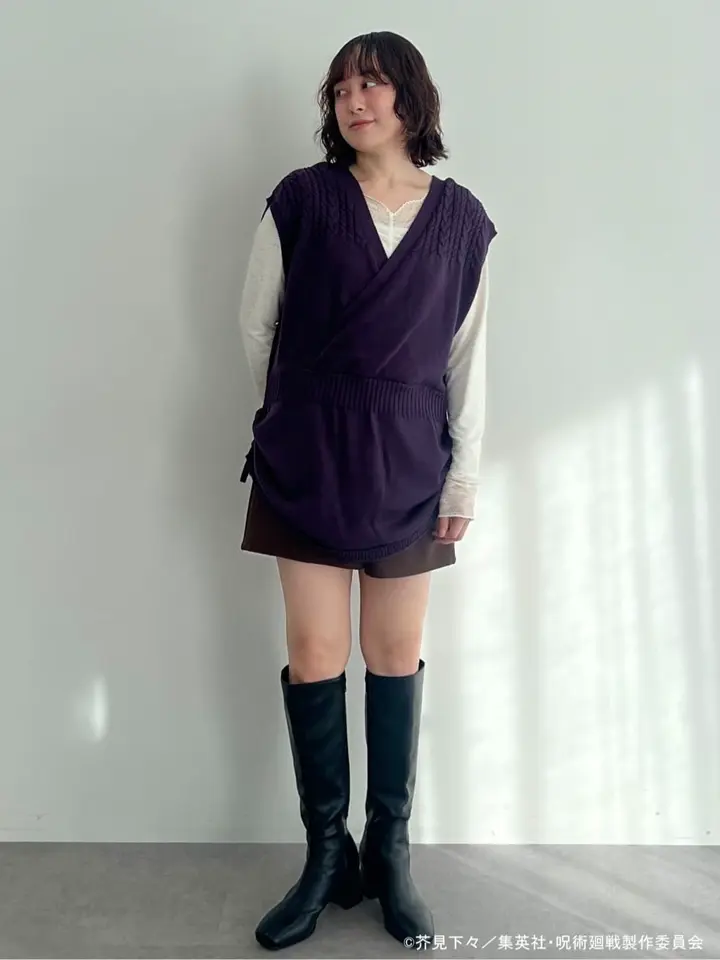 脹相 イメージ ニットベストセット/earth music&ecology（アース