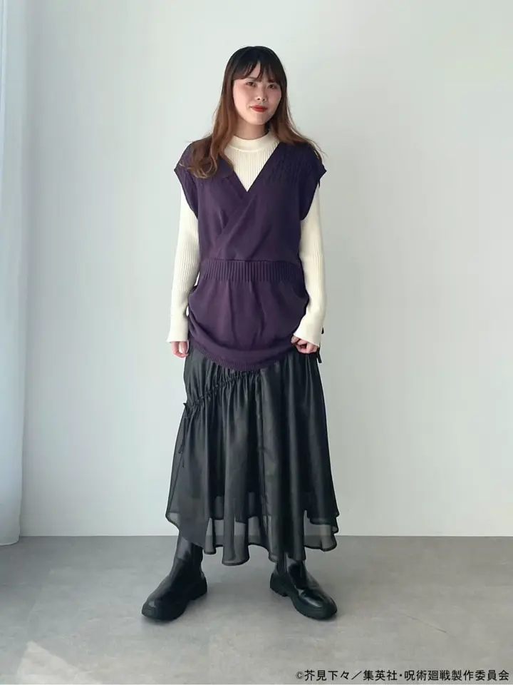 earth music&ecology 脹相 ニット ベスト 呪術廻戦 コラボ 脹相 イメージ ニットベストセット/earth music&ecology（アース