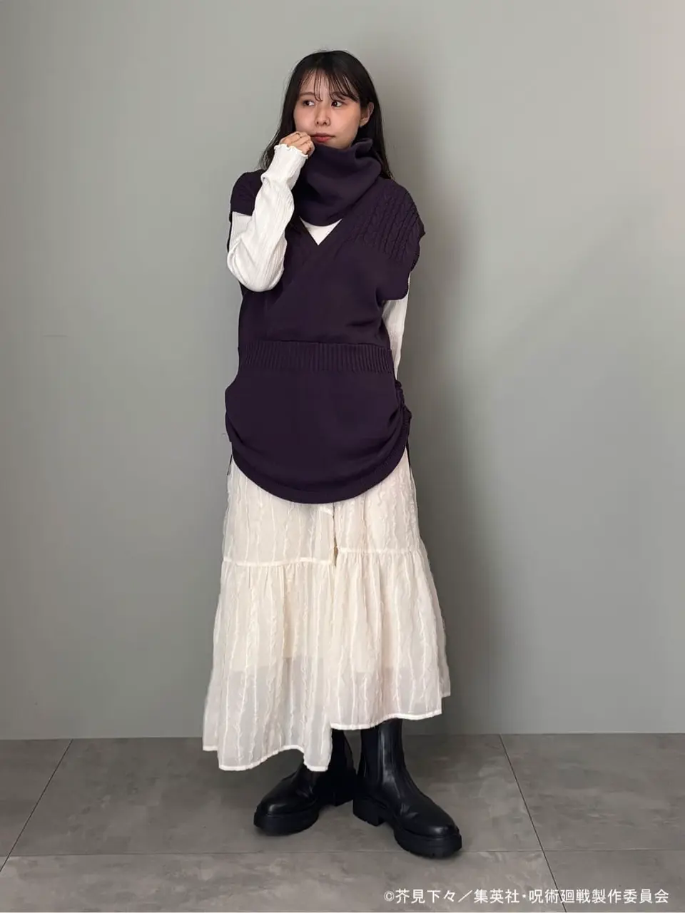 脹相 イメージ ニットベストセット/earth music&ecology（アース