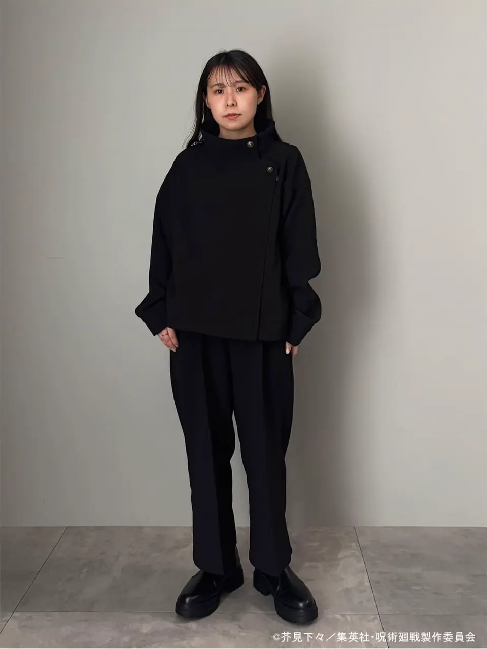 呪術廻戦 earth music&ecology 高専イメージブルゾン 黒 呪術廻戦 呪術廻戦 earth music&ecology 高専イメージブルゾン 黒 呪術廻戦