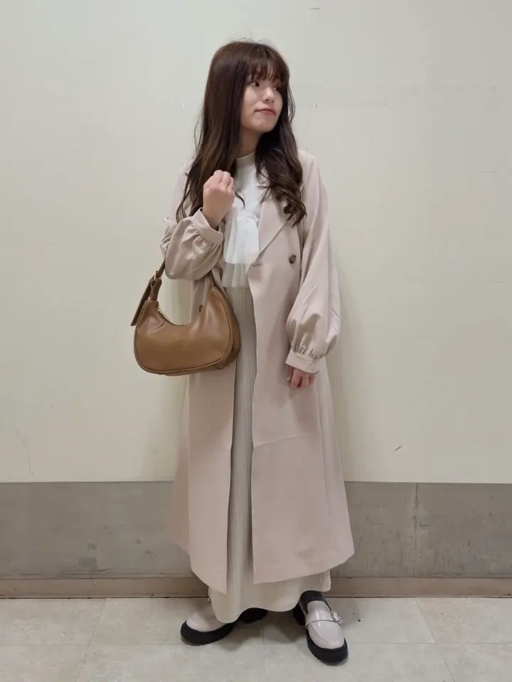 パフスリーブトレンチコート/earth music&ecology（アース