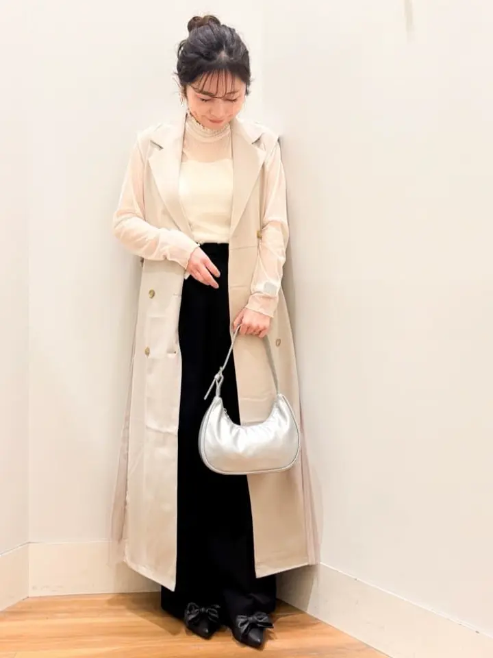 サイドプリーツジレンチ/earth music&ecology（アース ミュージック