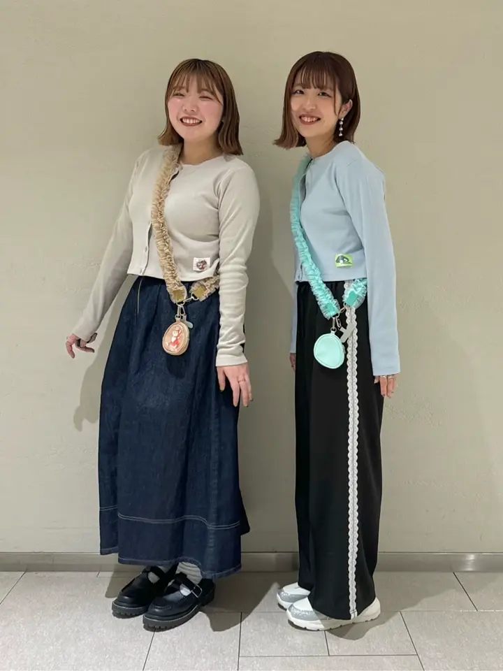 フロントジップタックフレアスカート/earth music&ecology（アース