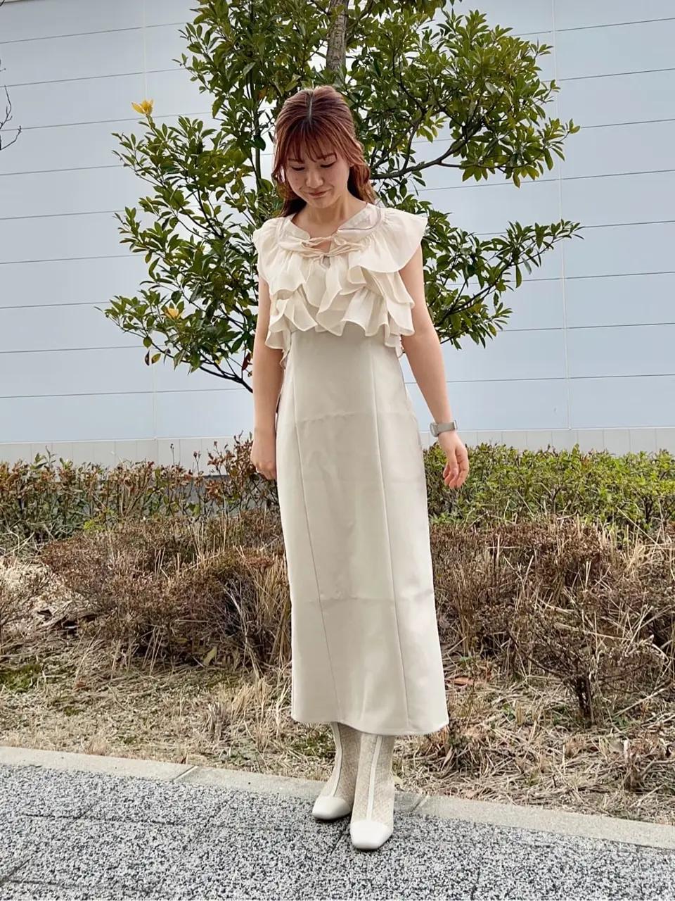 SET2点フリルボレロ＋ナローワンピース/earth music&ecology（アース