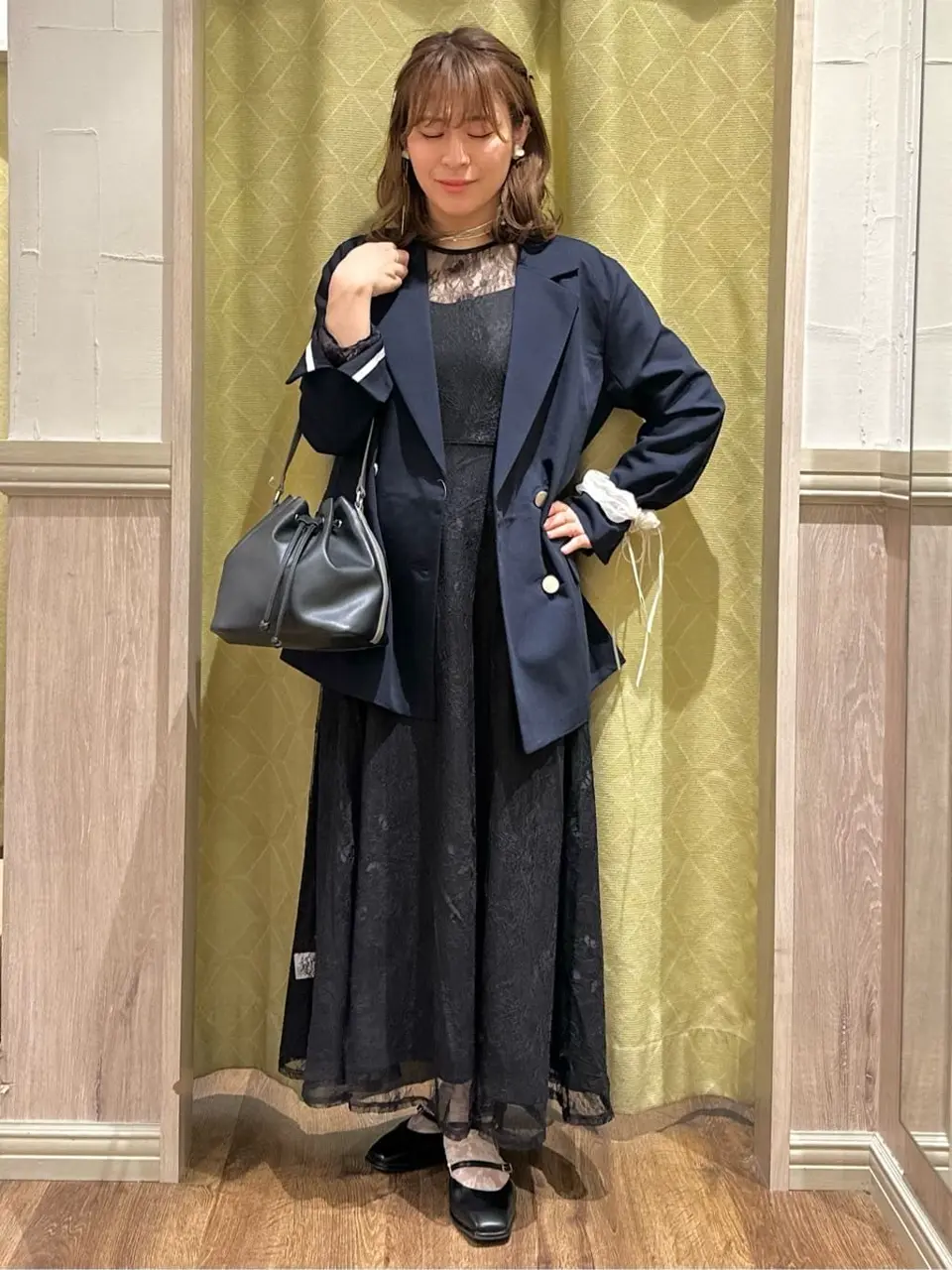 バイカラーハンドルドロストバッグ/earth music&ecology（アース