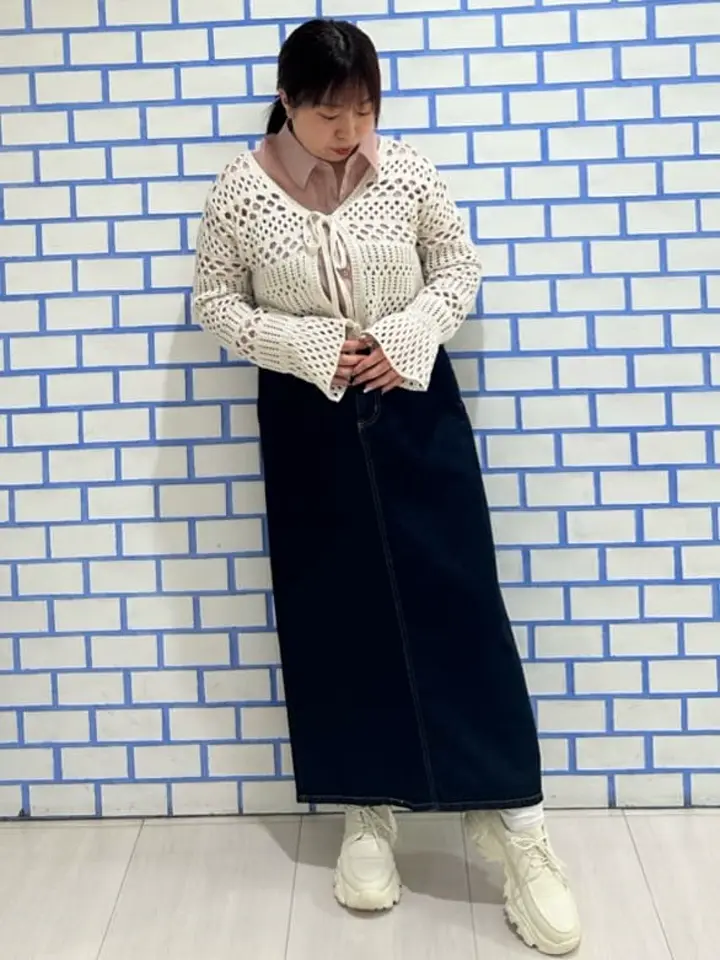 ナローデニムスカート/earth music&ecology（アース ミュージック