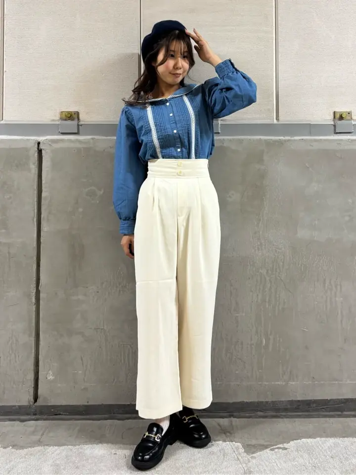 セーラーカラーブラウス/earth music&ecology（アース ミュージック