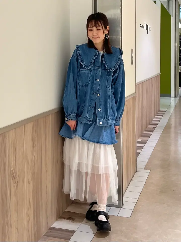 DOUBLE FLAGS フリルカラーGジャン/Green Parks（グリーン パークス