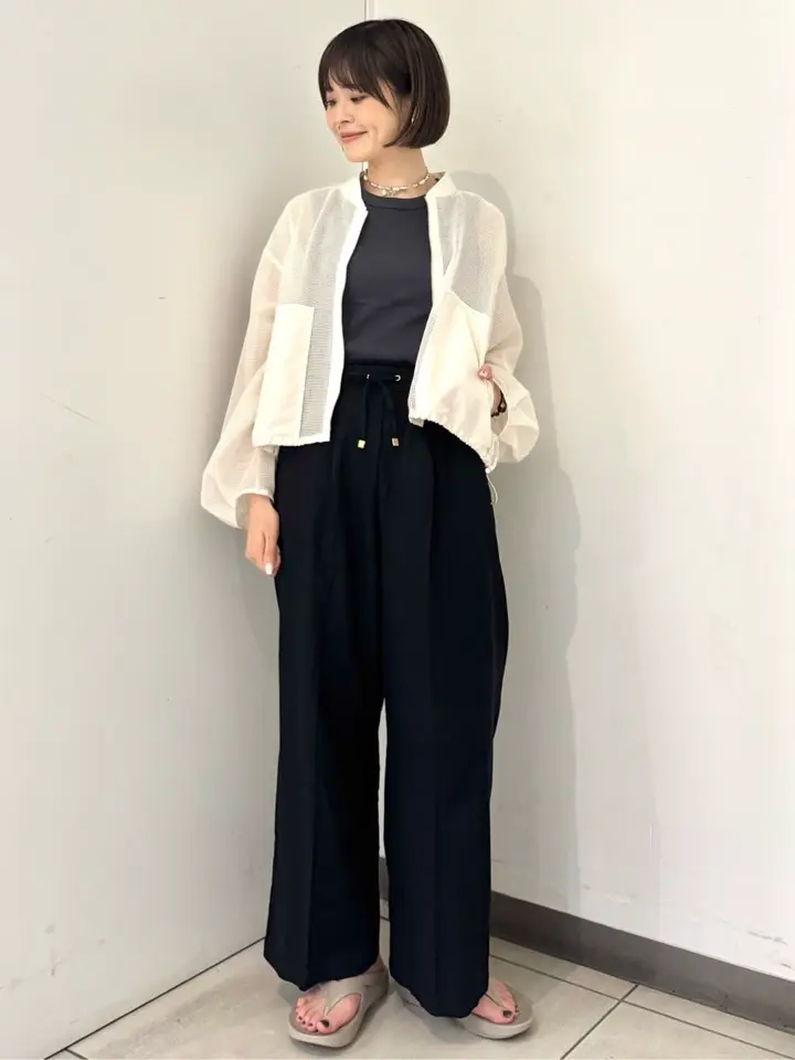 ♡RYW♡ 【美品】 ICB メッシュブルゾン ICB（アイシービー） ブルゾン アウター 「洗える」 Ta/Peメッシュ