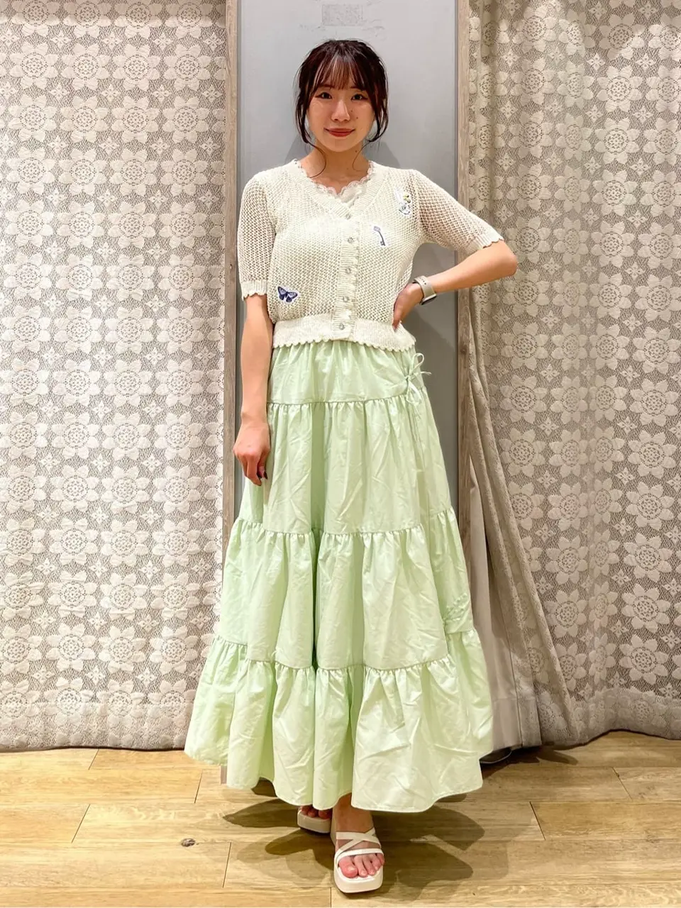 【値下げ】Kitta サーキュラーボリュームスカート/藤色/草木染め Kitta サーキュラーボリュームスカート/藤色/草木染め